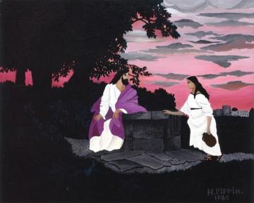 Christ And The Woman Of Samaria Artwork by Horace Pippin