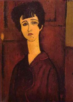 Portrait of a Girl Artwork by Amedeo Modigliani
