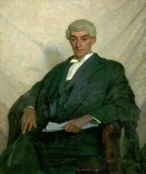 H. Wilfred Skinner Esq., Clerk To Derbyshire County Council Artwork by Harold Speed