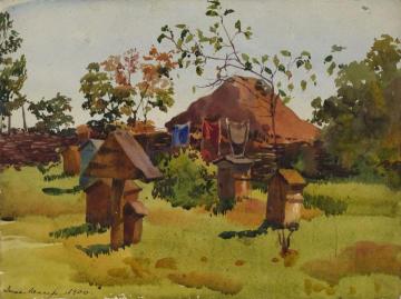 Bee Yard Artwork by Zinaida Serebriakova