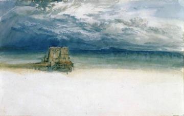 The Castel dell'Ovo, Naples, with Capri in the Distance Artwork by Joseph Mallord William Turner