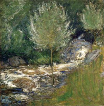 Horseneck Falls, Greenwich, Connecticut Artwork by John Twachtman