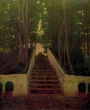 El Generalife Artwork by Santiago Rusiñol Prats