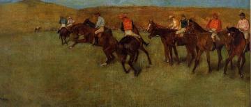 At The Races - Before The Start Artwork by Edgar Degas