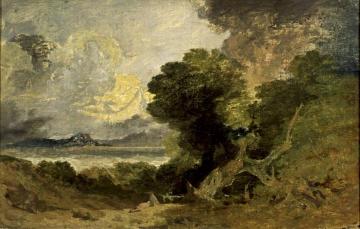 Landscape with Lake and Fallen Tree Artwork by Joseph Mallord William Turner