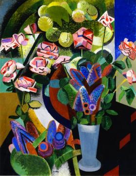 Still Life With Vase Of Flowers Artwork by Auguste Herbin