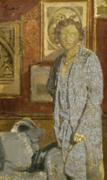 Lady In Blue Artwork by Walter Richard Sickert