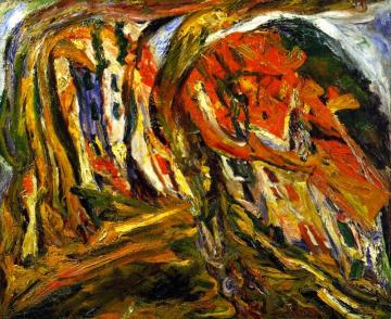 Square At Céret Artwork by Chaim Soutine