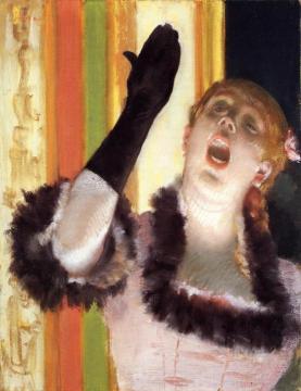 Singer with a Glove Artwork by Edgar Degas