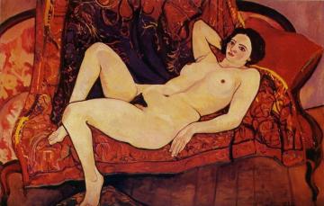 Nude On The Sofa Artwork by Suzanne Valadon
