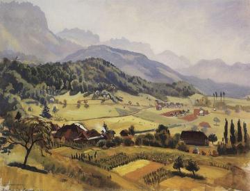 Alps. Annecy Artwork by Zinaida Serebriakova