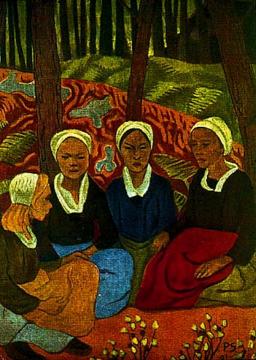 Les Bretonnes Artwork by Paul Serusier