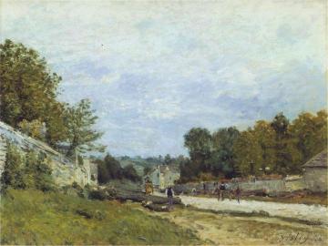 Route de Versailles Artwork by Alfred Sisley