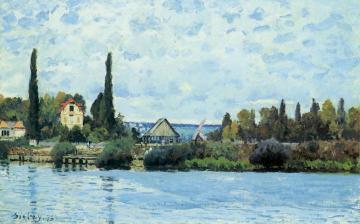 The Seine at Bougival Artwork by Alfred Sisley