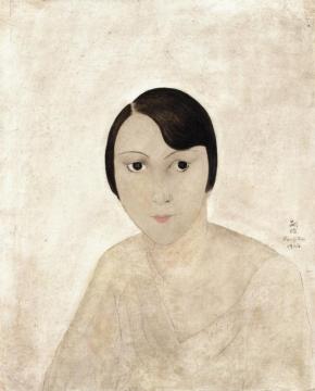 Portrait Of Kiki De Montparnasse (alice Prin) Artwork by Tsuguharu Foujita