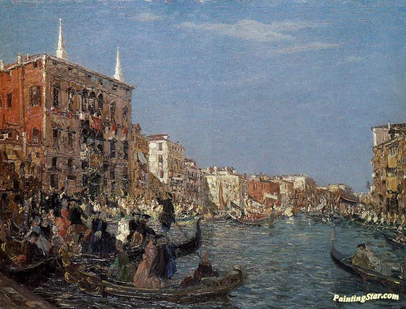 The Great Fete On The Grand Canal Artwork by Emma Ciardi