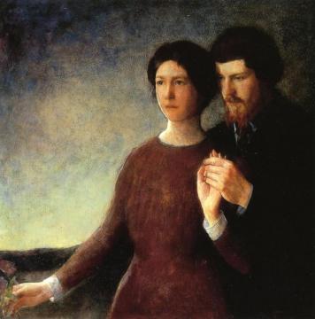 The Lovers Artwork by Charles W. Hawthorne