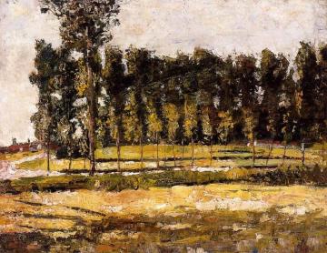 Village Road At The Edge Of The Forest Artwork by Lesser Ury
