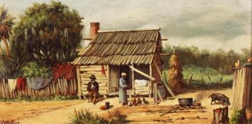 Cabin Scene Artwork by William Aiken Walker