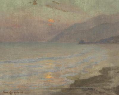 A Coastal Sunset, Thought To Be Laguna Beach Artwork by Granville Redmond