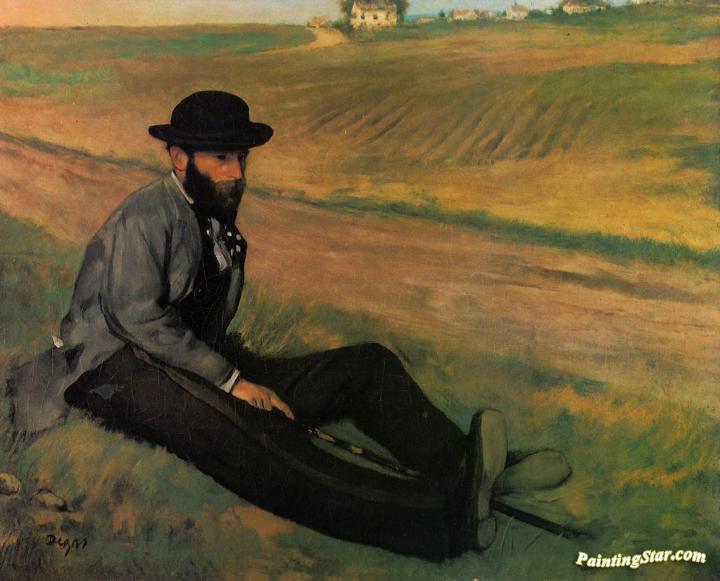 Eugene Manet Artwork by Edgar Degas
