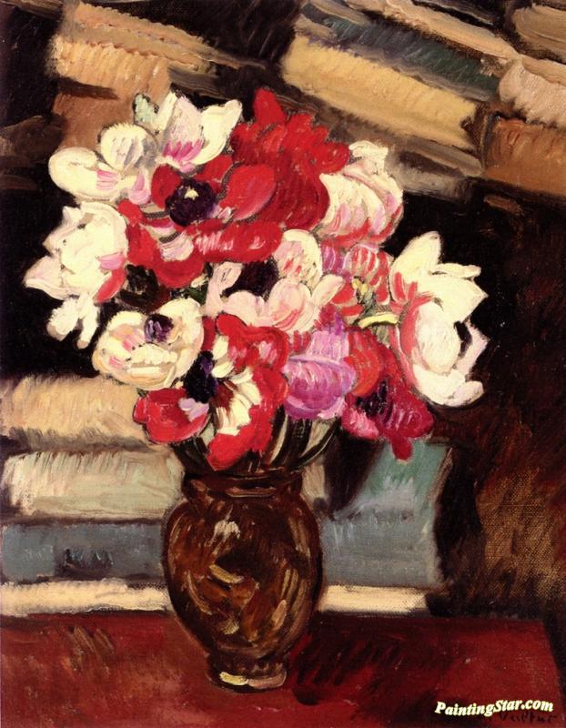 Bouquet Of Anemones Artwork by Louis Valtat