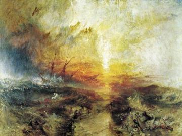 Slavers Throwing Overboard The Dead And Dying - Typhon Coming On Artwork by Joseph Mallord William Turner