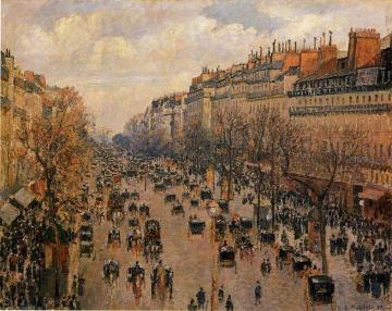 Boulevard Montmartre: Afternoon, Sunlight Artwork by Camille Pissarro
