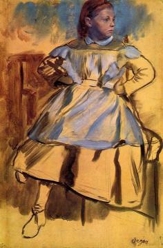 Portrait of Giulia Bellelli (sketch) Artwork by Edgar Degas