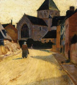 Woman in a Street Artwork by Paul Serusier