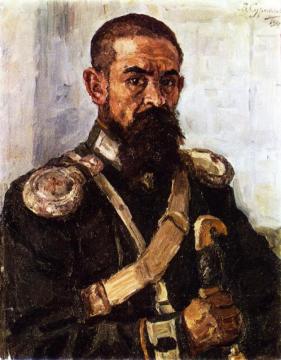 Pugachov (study) Artwork by Vasili Ivanovich Surikov