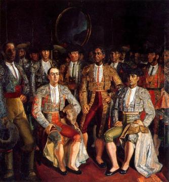 La Cuadrilla De Lagartijo, Frascuelo Y Mazzantini Artwork by Daniel Vazquez Diaz