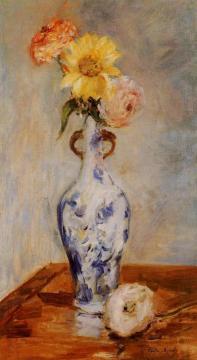 The Blue Vase Artwork by Berthe Morisot