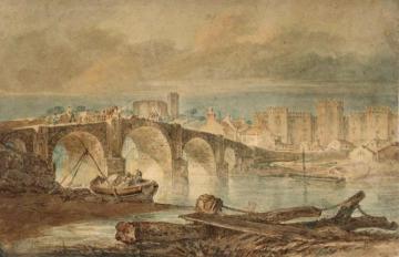 Cardiff Bridge and Castle Artwork by Joseph Mallord William Turner
