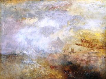 Stormy Sea with Dolphins Artwork by Joseph Mallord William Turner