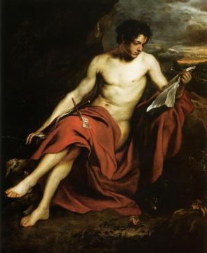 Saint John the Baptist in the Wilderness Artwork by Anthony van Dyck