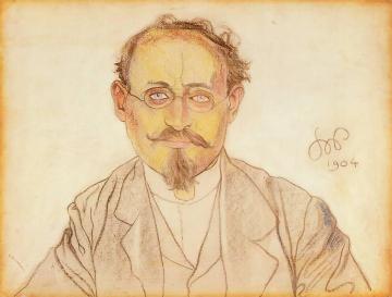 Portrait Of Wilhelm Feldman Artwork by Stanislaw Wyspianski