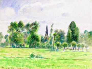 Eragny Artwork by Camille Pissarro