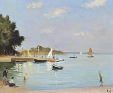 Embankment Of Logeo Artwork by Marcel Dyf