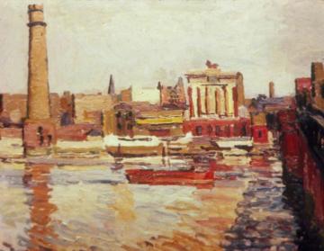 Thames Wharves Artwork by Duncan Grant