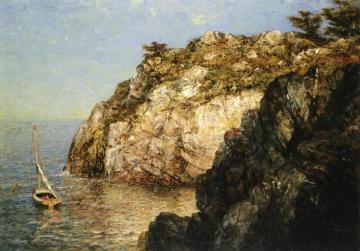 Moored Along The Cliffs Artwork by James Gale Tyler