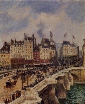 Le Pont-Neuf Artwork by Camille Pissarro