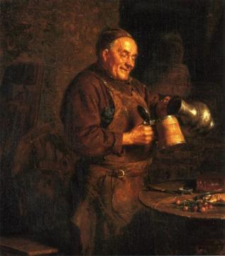 The Evening Meal Artwork by Eduard von Grützner