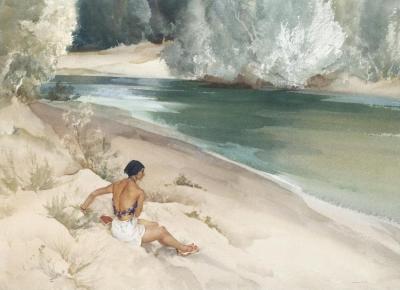 Kay's Brown Back Artwork by Sir William Russell Flint