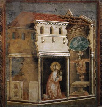 Legend Of St Francis: 4. Miracle Of The Crucifix (upper Church, San Francesco, Assisi) Artwork by Giotto di Bondone