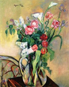 Bouquet Of Flowers In A Crystal Vase Artwork by Suzanne Valadon