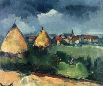 Haystacks Artwork by Maurice De Vlaminck