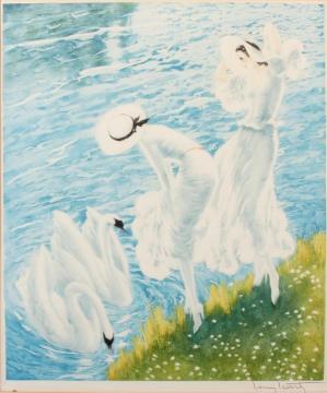 The Swans Artwork by Louis Icart