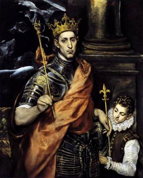 St Louis, King of France, with a Page Artwork by El Greco