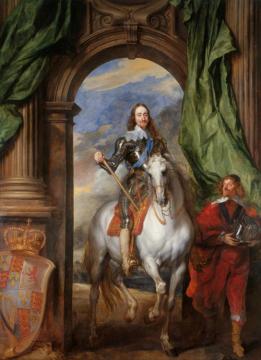 Charles I with Saint Antoine Artwork by Anthony van Dyck